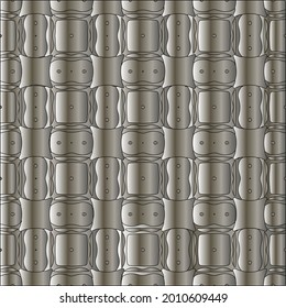 steel metallic gradient with a repeating pattern. Abstract metal pattern