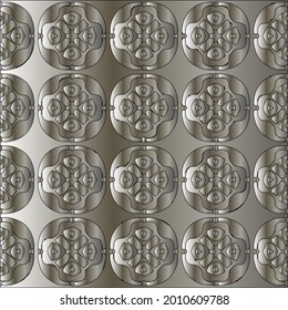 steel metallic gradient with a repeating pattern. Abstract metal pattern
