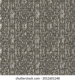 steel metallic gradient with a repeating pattern. Abstract metallic background.