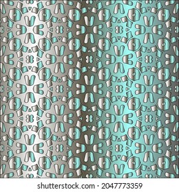 steel metallic gradient with a repeating pattern. Abstract metal pattern

