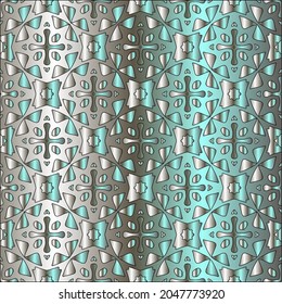 steel metallic gradient with a repeating pattern. Abstract metal pattern
