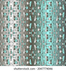 steel metallic gradient with a repeating pattern. Abstract metal pattern
