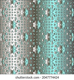 steel metallic gradient with a repeating pattern. Abstract metal pattern
