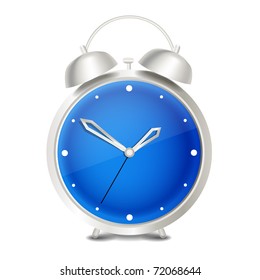Reloj de alarma vectorial moderno de acero