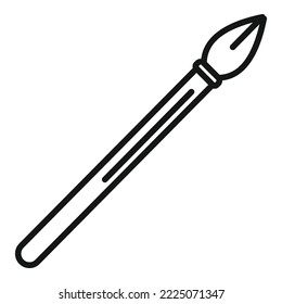Steel nib icon outline vector. Web path. Writing pencil