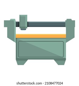 Steel plant cnc icon cartoon vector. Machine equipment. Industry factory