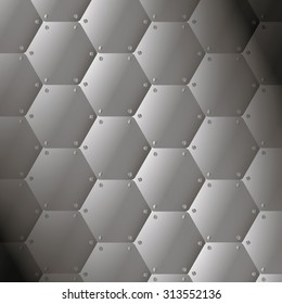 steel plates bolted gray