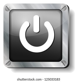 Steel Power Icon Stock Vector (Royalty Free) 125033183 | Shutterstock