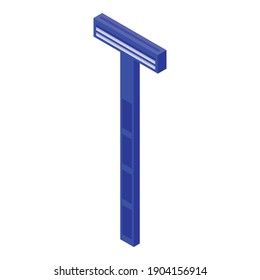 Icono de la navaja de acero. Isométrico icono vectorial de acero para diseño web aislado en fondo blanco