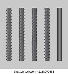 steel rebars design modern flat illustration