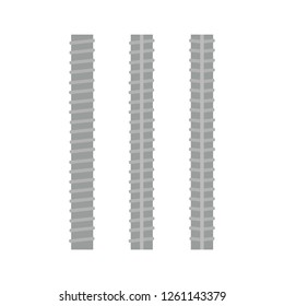 Steel rebars. Iron construction, armature vector illustration