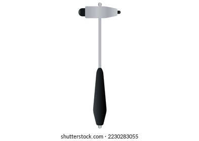 steel reflex hammer with rubber pads