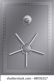 Steel safe with combination lock