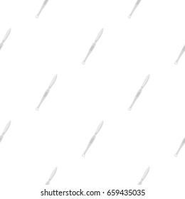 Steel scalpel pattern seamless flat style for web vector illustration