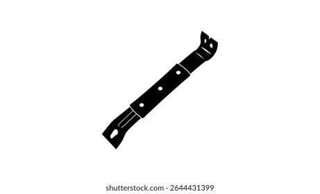 Steel Scraper Tool Beekeeping Equipment Hand Tool, black isolated silhouette