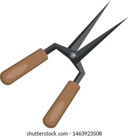 Steel Shear icon. Cartoon of sickle vector icon for web design isolated on white background - Vector
