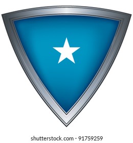 Steel shield with flag Galmudug