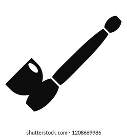Steel smoke pipe icon. Simple illustration of steel smoke pipe vector icon for web design isolated on white background