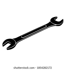 Steel spanner icon vector design