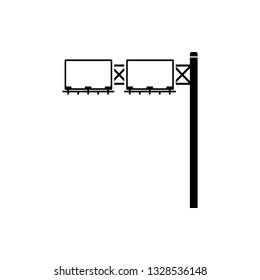 steel structure billboard icon. Element of advertising billboard icon. Premium quality graphic design icon. Signs and symbols collection icon for websites, web design
