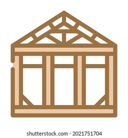 steel structure color icon vector. steel structure sign. isolated symbol illustration