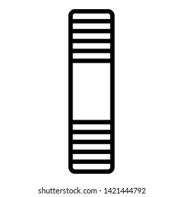 Steel stud icon. Outline steel stud vector icon for web design isolated on white background