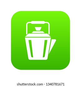 Steel teapot icon. Simple illustration of steel teapot vector icon for web