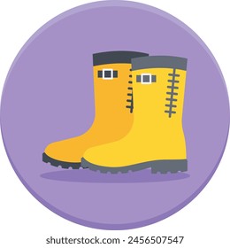 Steel toe work shoes concept, Occupational protective footwear vector icon design, Labor Day Symbol, 1st of May Sign,  International Workers Day stock illustration