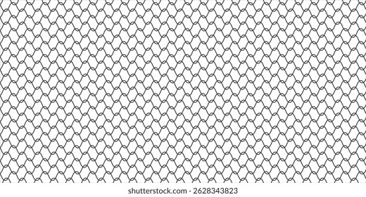 Corrente de arame de aço cerca padrão sem costura. Reticulado de metal com losango, silhueta em forma de diamante. Fundo da cerca da grade.