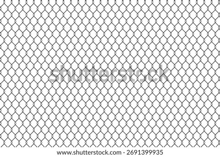 Steel Wire Mesh Texture Background. Seamless Chain Link Fence Pattern. Diamond Wire Mesh Seamless Pattern. Steel Wire Fence Grid. eps10