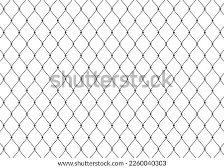Steel wire mesh in vector. Illustration of large expanded metal mesh. Steel wire mesh patterns.