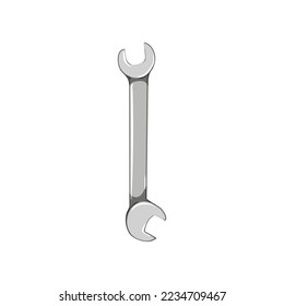 steel wrench tool cartoon. steel wrench tool sign. isolated symbol vector illustration