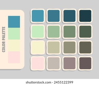 steelblue lightgray lightgoldenrodyellow mistyrose color palette, colour matching, rgb colors, harmonious colours catalog sample, design and edit idea