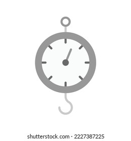 Steelyard Balance Symbol, Vektorbild. Kann auch für Bauwerkzeuge verwendet werden. Geeignet für mobile Apps, Web-Apps und Printmedien.