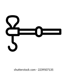 Diseño de iconos de línea de vectores de balance de miniaturas