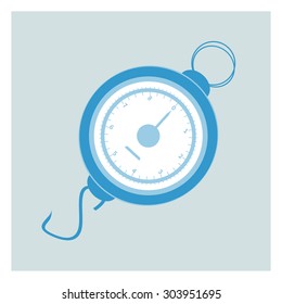 Steelyard. Scale. Vector illustration. EPS 10, opacity