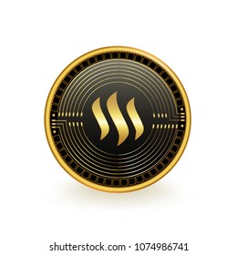 Steem Cryptocurrency Coin Isolated