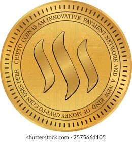 steem dollars-sbd cryptocurrency illustrations on abstract background. 3d illustrations.