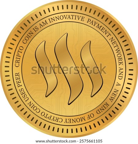 steem dollars-sbd cryptocurrency illustrations on abstract background. 3d illustrations.