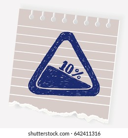 Steep descent. doodle