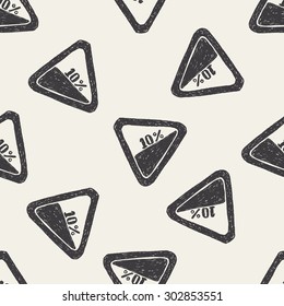 Steep descent. doodle seamless pattern background