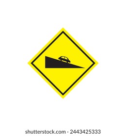 steep descent icon vector ilustration logo design