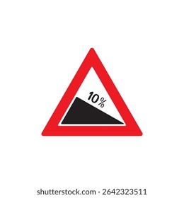 steep grade illustration symbol sign vector