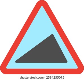 Steep Hill Flat Illustration Vector Design