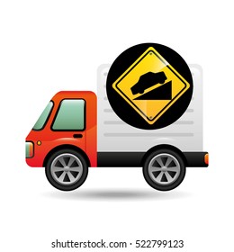 steep traffic sign concept vector illustration eps 10