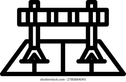 Steeplechase Barrier Vector Design Icon Style