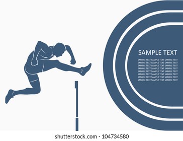 Steeplechase Race - Vector Background