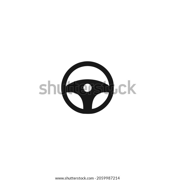 steering black icon, trasportation black icon\
isolated white\
background