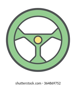 Steering Bold Icon Illustration