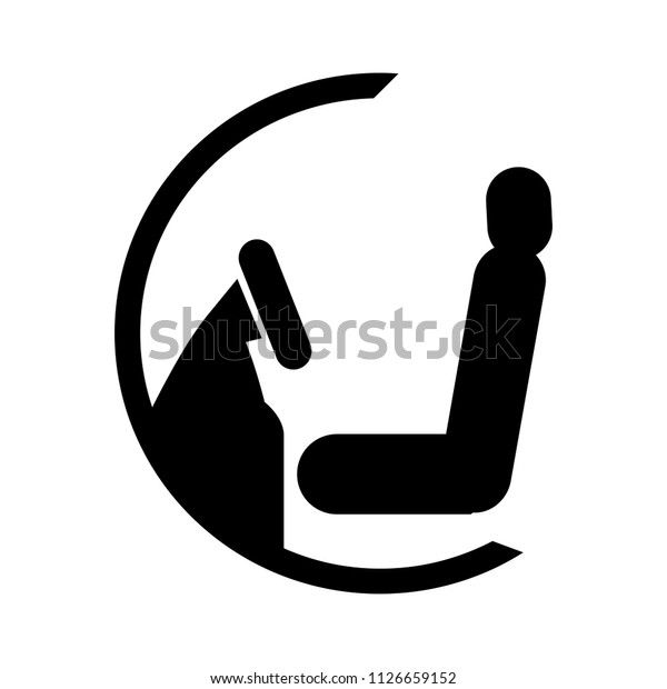 steering chair icon - car seat illustration,\
transportation icon